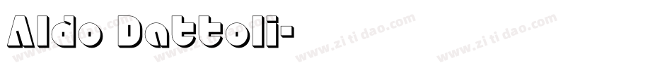 Aldo Dattoli字体转换